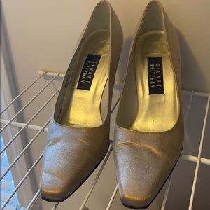 Stuart Weitzman gold heels